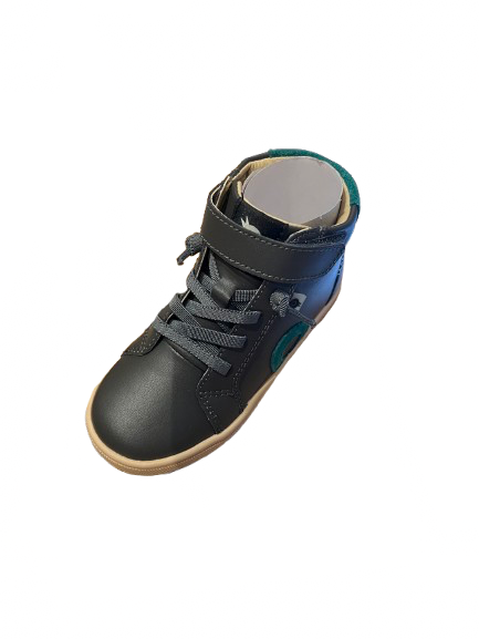Old Sole #1042 Ziggy High Top- Antracita / Emerald Suede