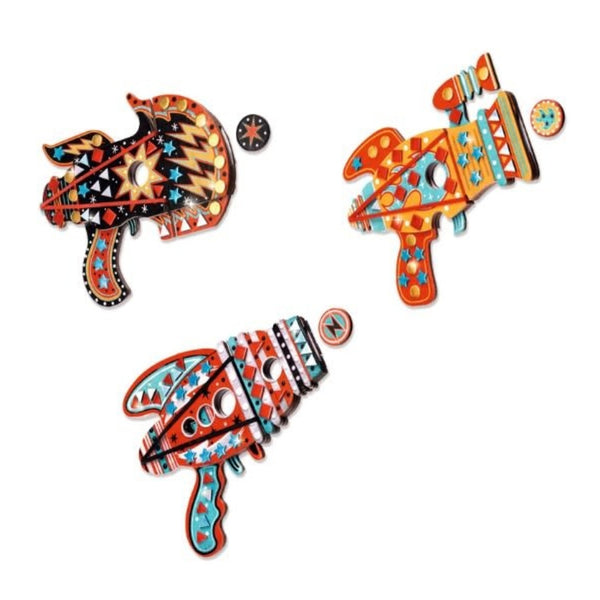 Djeco DIY 3 Token Launchers to Decorate - Kosmik