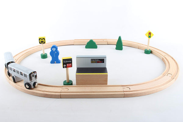 Daron MTA Wooden Train Set