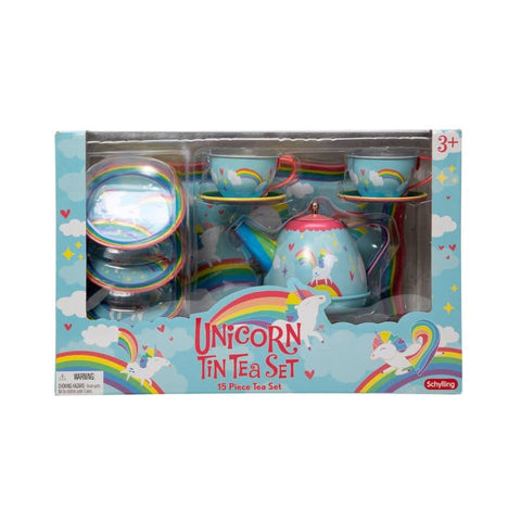 Schylling Unicorn Tin Tea Set