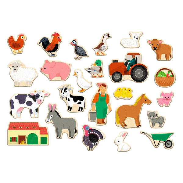 Djeco Wooden Magnetic Farmix