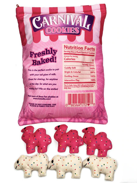 Bewaltz Carnival Cookies Pillow with Mini Cookie Plush