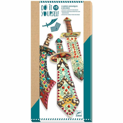 Djeco DIY 3 Mosaics Sabers To Decorate
