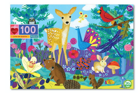 eeboo Life on earth puzzle 100 piece