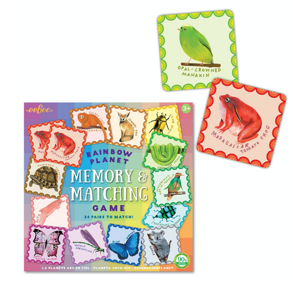 eeboo memory game rainbow planet