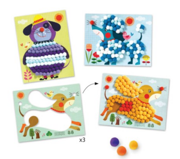 Djeco Pompom pictures kit